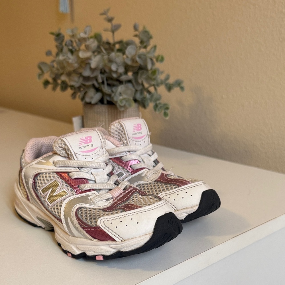 New Balance Kids Sneakers - Pink, White, and Black